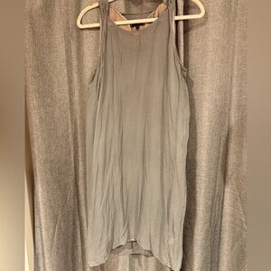 Gray sheer tank dress